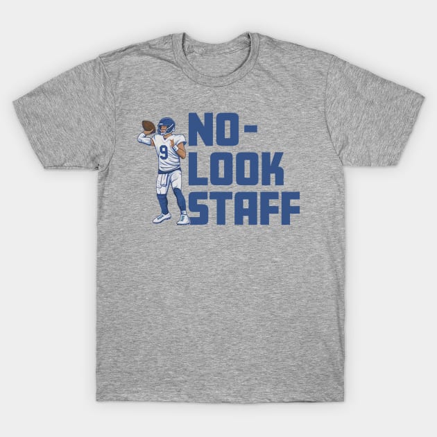 Matthew Stafford No-Look Staff T-Shirt by Chunta_Design